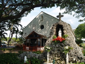 Saint Michael the Arch Angel Catholic Church, Kailua Kona Hawaii: Photo by Donnie MacGowan
